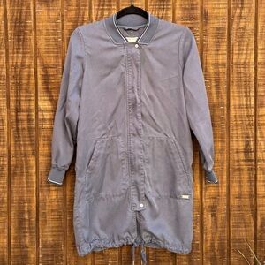 Abercrombie & Fitch Blue Gray Long Utility Jacket